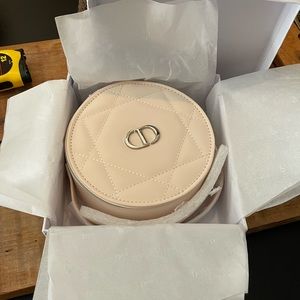 Dior Cream Leather Beaute Cosmetic Case